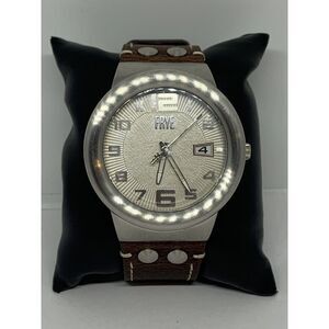 FRYE FR00004-02 Men's Brown Leather Analog Cream Dial Quartz Wrist Watch LW8